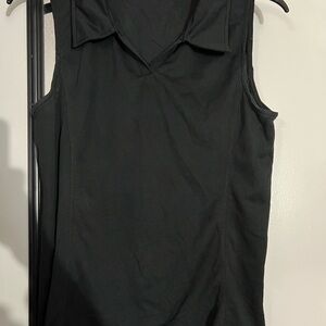 Black Sleeveless Women's Top